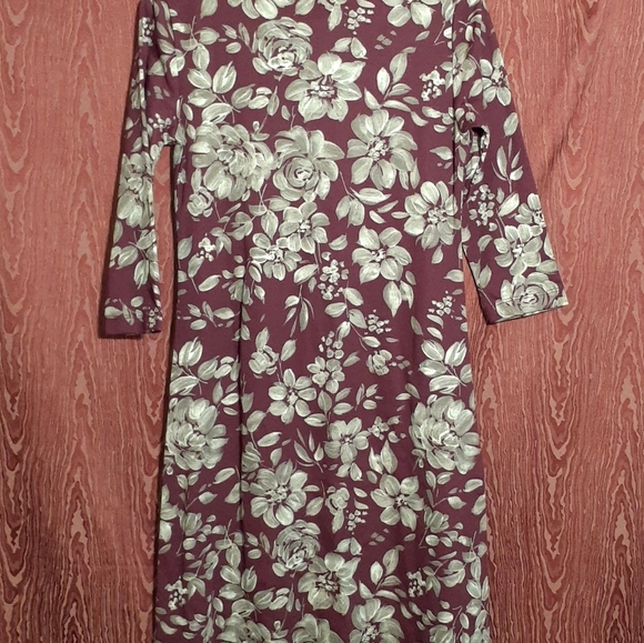 KAREN SCOTT SPORT FLORAL WOMEN'S SIZE PS HALF SLEEVE BURGUNDY NWT - Picture 3 of 10